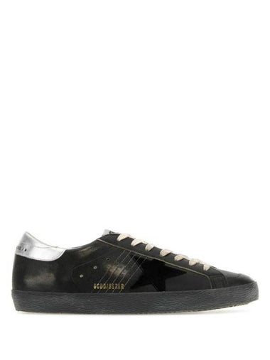 Superstar Silver Tab Low Top Sneakers Black - GOLDEN GOOSE - BALAAN 1