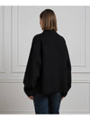 Stop Pure Wool Zip Up Jacket Black - MAX MARA SPORTMAX - BALAAN 4