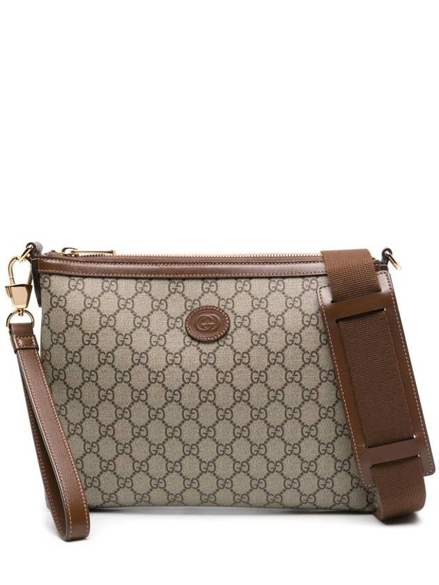 Messenger Bag With Interlocking G Beige Ebony - GUCCI - BALAAN 2