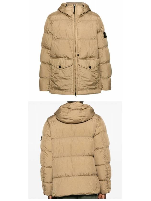 Crinkle Reps Re-Nylon Down Padding Beige - STONE ISLAND - BALAAN 5