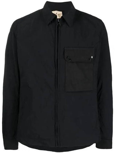 24SS Mid Layer One Pocket Overshirt Black - TEN C - BALAAN 1