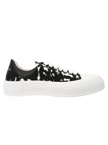 Printed Canvas Sneakers - ALEXANDER MCQUEEN - BALAAN 1