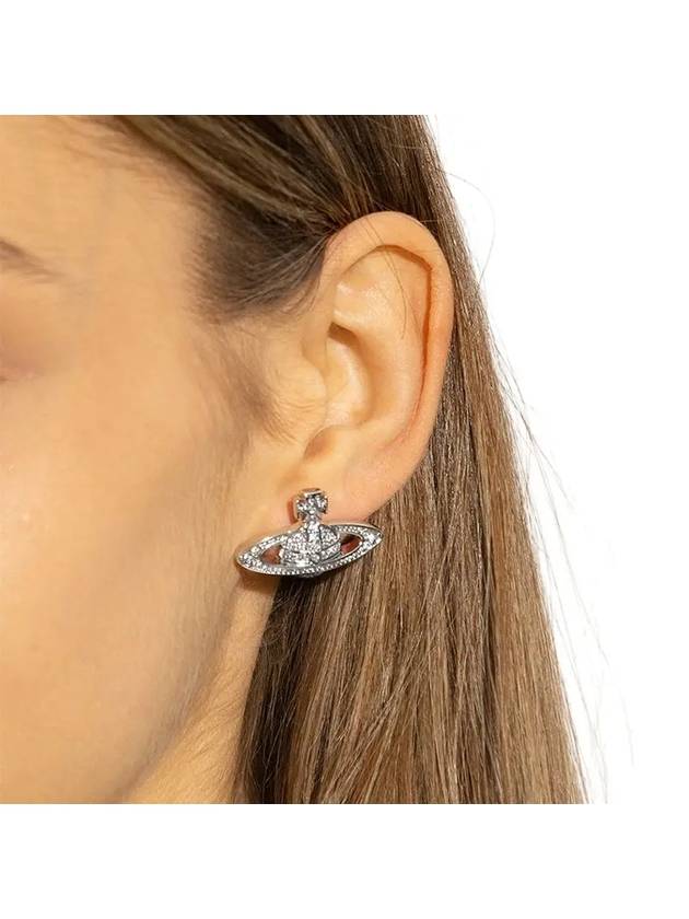 Mini Bas Relief Earrings Silver - VIVIENNE WESTWOOD - BALAAN 5