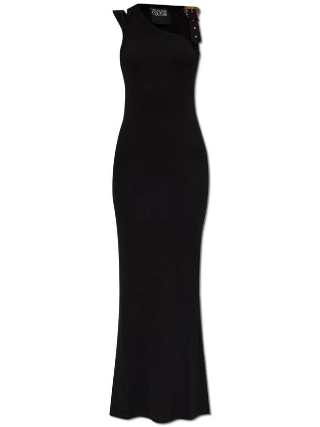 Versace Jeans Couture Ribbed Strap Dress, Women's, Black - VERSACE - BALAAN 1