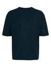 Men's Pigment Dyed Jersey Short Sleeve T-Shirt Dark Sapphire - LEMAIRE - BALAAN 6