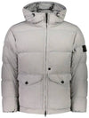 Stone Waffen Garment Dyed Crinkle Wraps Padded Jacket Gray 811540723 V0060 - STONE ISLAND - BALAAN 1