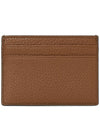 Striped Logo Leather Card Wallet Brown - BALLY - BALAAN 3