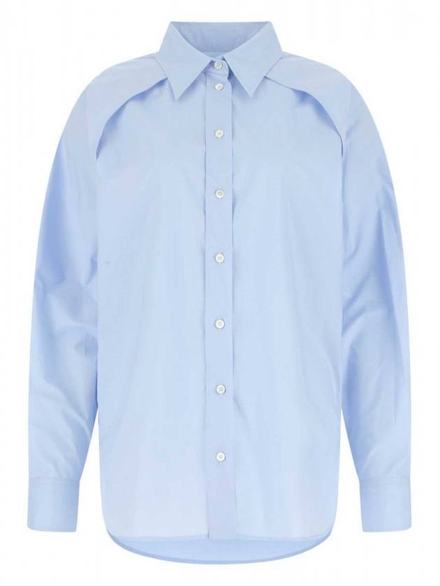 Cut-Out Detail Shirt Sky Blue - MAISON MARGIELA - BALAAN 1