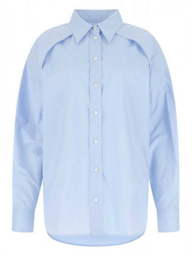 Cut-Out Detail Shirt Sky Blue - MAISON MARGIELA - BALAAN 1