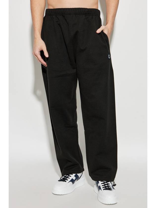 Kenzo Sweatpants With Logo Patch, Women's, Black - KENZO - BALAAN 3