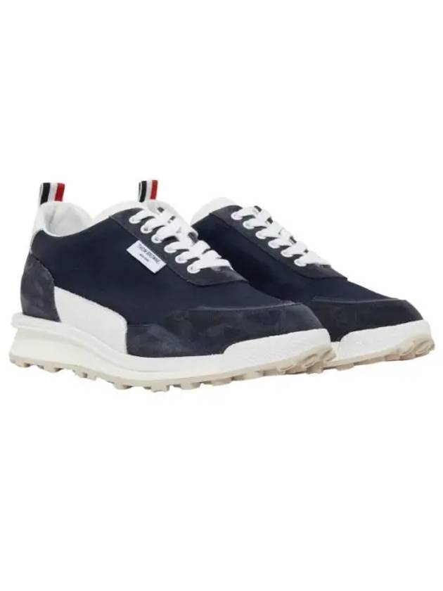 Eco Trainer Nylon Low Top Sneakers Blue - THOM BROWNE - BALAAN 2