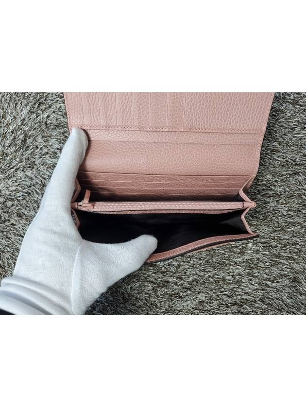 Pink flap long wallet - GUCCI - BALAAN 9