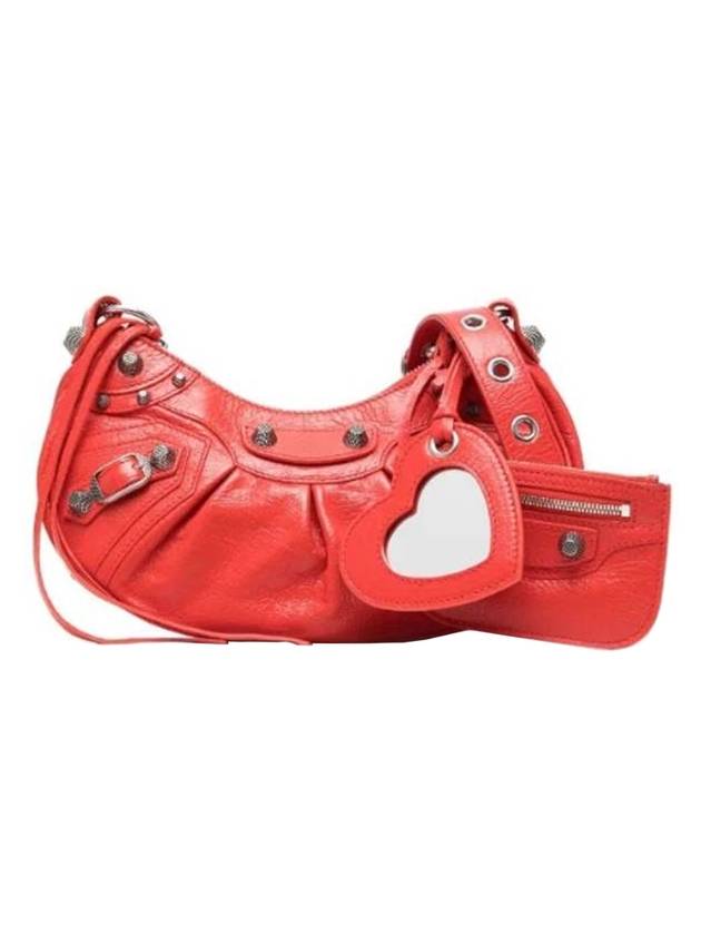 Le Cagole XS Lambskin Shoulder Bag Red - BALENCIAGA - BALAAN 1