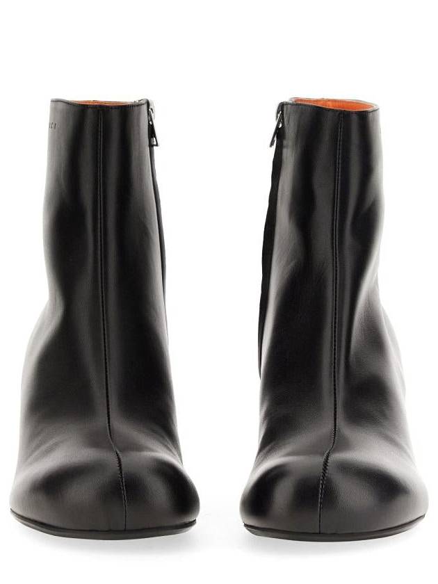 Leather Middle Boots Black - MARNI - BALAAN 3