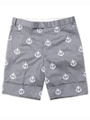 Satin Stitch Anchor Half Drop Shorts Short Pants Men s - THOM BROWNE - BALAAN 1