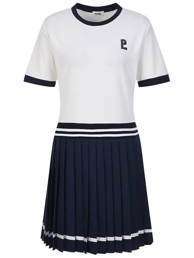 Color combination pleated tennis dress MW3AO100 - P_LABEL - BALAAN 6