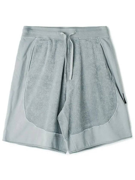 Cotton Terry Garment Dyed Shorts Grey - STONE ISLAND - BALAAN 2