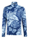 Emanuel Print Mid Layer Long Sleeve T-Shirt Blue - J.LINDEBERG - BALAAN 2