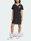 Adicolor 3 Stripe Pinstripe Short Dress Black - ADIDAS - BALAAN 2