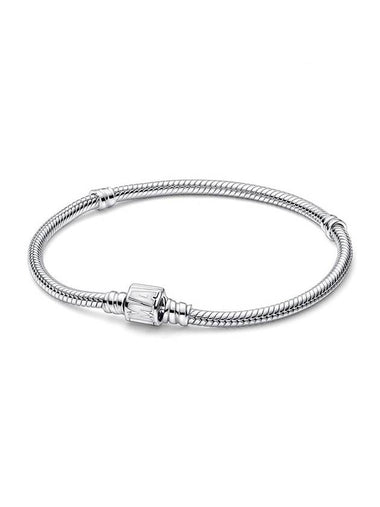 Marvel Logo Snake Chain Bracelet Silver - PANDORA - BALAAN 1