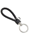 Intrecciato Leather Key Holder Black - BOTTEGA VENETA - BALAAN 2