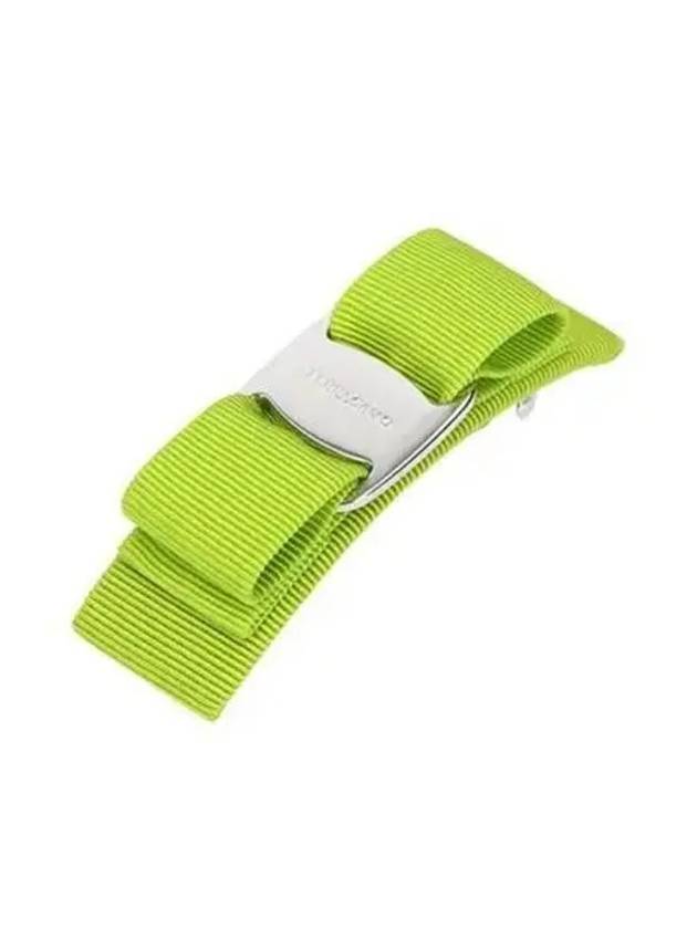 Vara Bow Hair Clip Light Green - SALVATORE FERRAGAMO - BALAAN 2