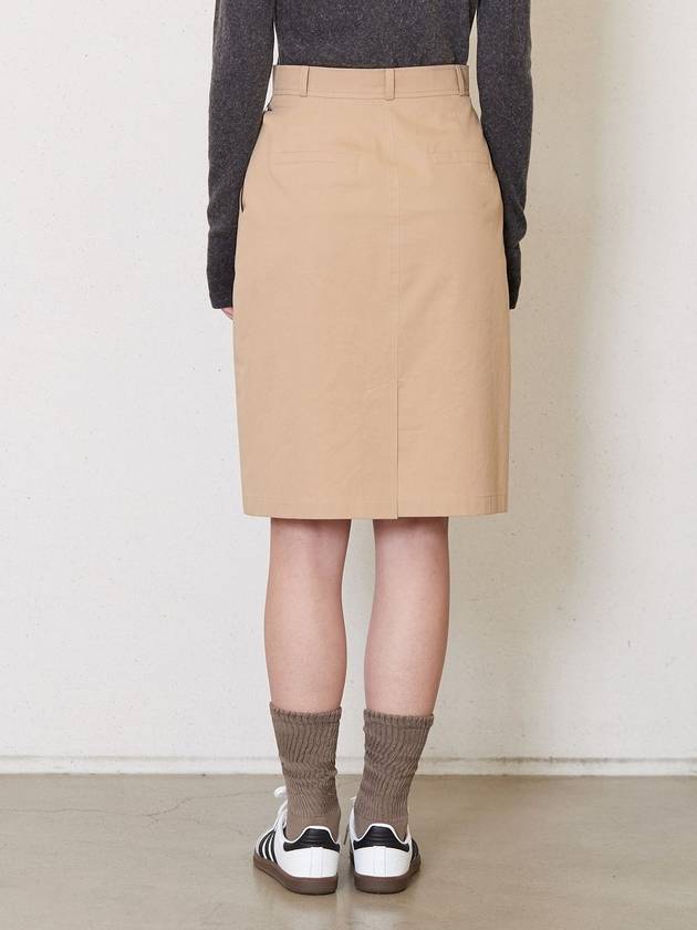 Cation Cotton H-Line Skirt Sand - JUN BY JUN K - BALAAN 3