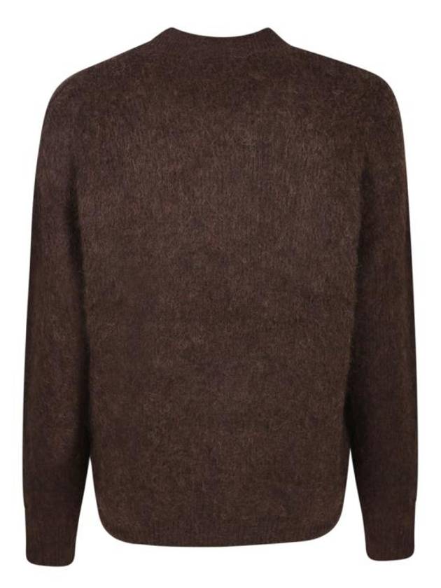 Le Cardigan Pau Asymmetric Cardigan Dark Brown - JACQUEMUS - BALAAN 3