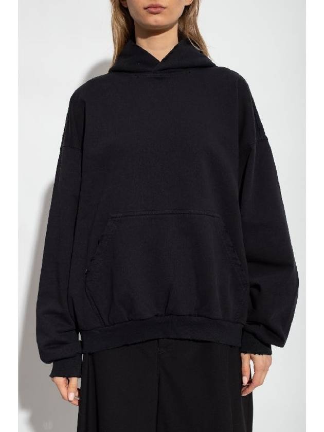 Medium Fit Hoodie Black - BALENCIAGA - BALAAN 5