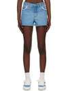 Mid-Thigh Denim Shorts Pale Blue - A.P.C. - BALAAN 1