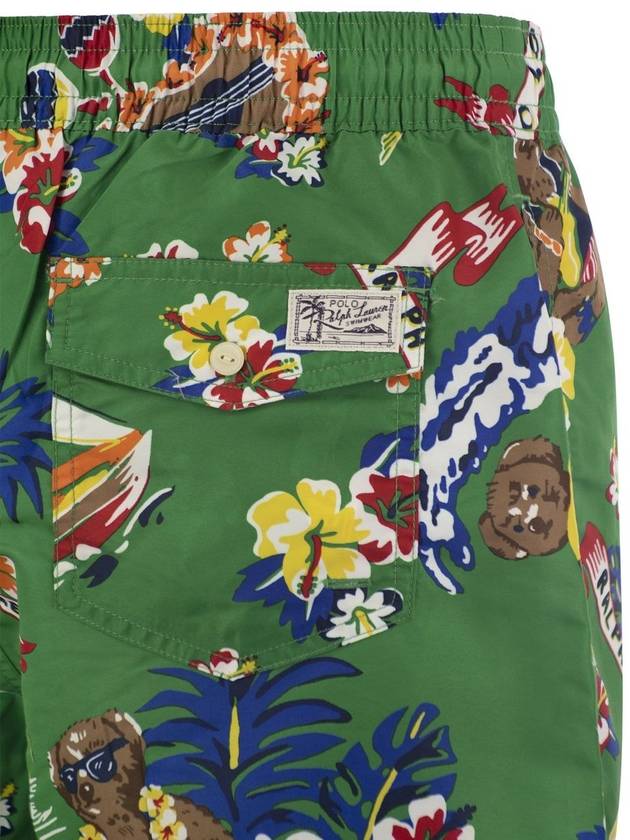 graphic print swim shorts 710936081001 - POLO RALPH LAUREN - BALAAN 5