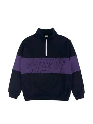 P A M PAM Sands Half Zip Sweat Deep Wisteria - PAMELA LOVE - BALAAN 1