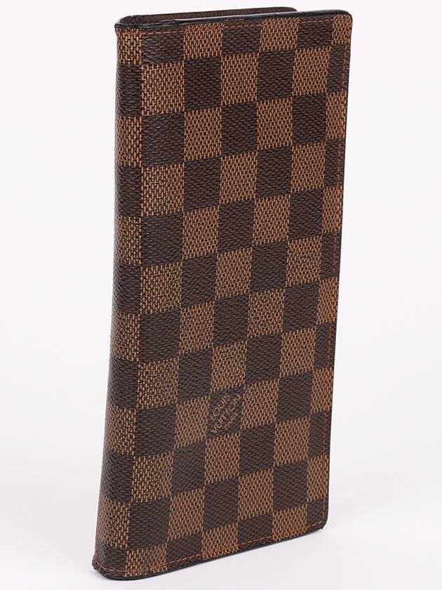 Damier pattern brazza men s long wallet - LOUIS VUITTON - BALAAN 4