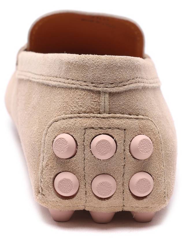 Gommino Bubble Suede Driving Shoes Beige - TOD'S - BALAAN 5