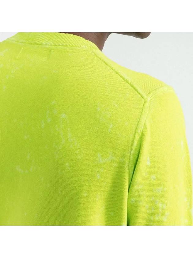 Off-Dye OVD Treatment Long Sleeve T-Shirt Lemon - STONE ISLAND - BALAAN 5