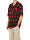 Break Heart Motif Print Short Sleeve Shirt Black - ALLSAINTS - BALAAN 6