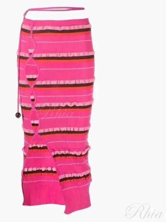 Women's La Jupe Maille Concha H-Line Skirt Pink - JACQUEMUS - BALAAN 2