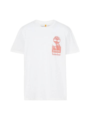 Men's Adventure Graphic Short Sleeve T-Shirt White - TIMBERLAND - BALAAN 1