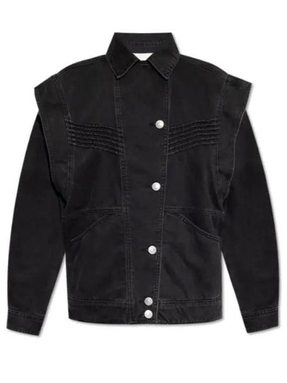 Hamon Denim Jacket Black - ISABEL MARANT - BALAAN 2