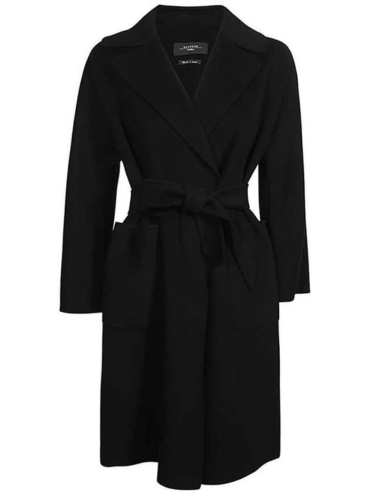 Rovo Wool Single Coat Black - MAX MARA - BALAAN 1