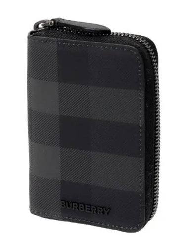 Check zipper card wallet - BURBERRY - BALAAN 1