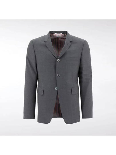 Plain Weave Suiting 4 Bar Classic Sport Jacket Dark Grey - THOM BROWNE - BALAAN 2