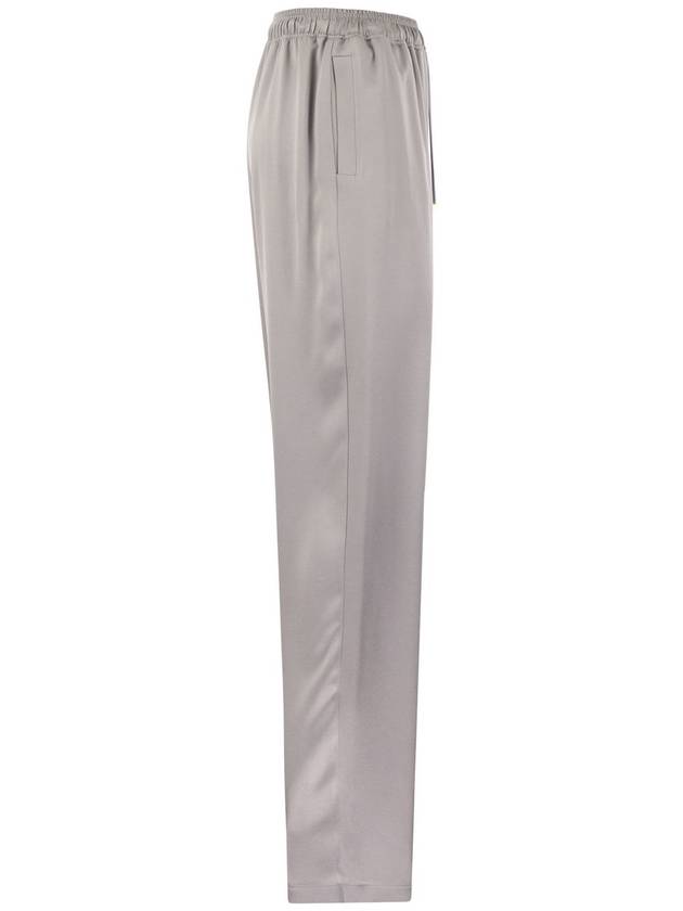 Satin crepe jogger trousers - ELISABETTA FRANCHI - BALAAN 3