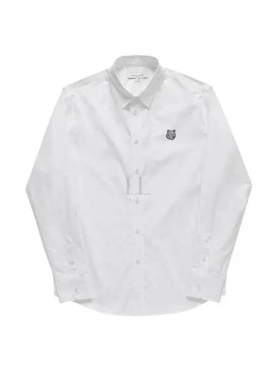 Bold Fox Head Long Sleeve Shirt White - MAISON KITSUNE - BALAAN 2