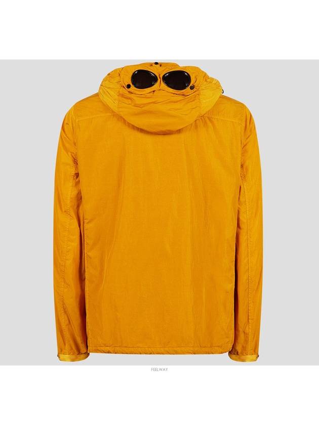 Men's Goggles Over Hooded Jacket Orange - CP COMPANY - BALAAN 3