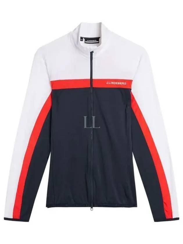 Men's Jarvis Mid Layer Zip-up Jacket Navy - J.LINDEBERG - BALAAN 2