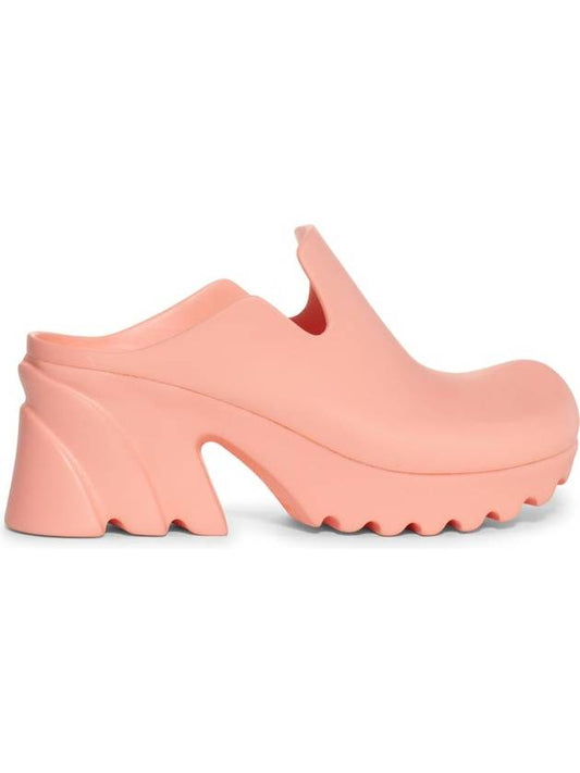 Rubber Flash Platform Sandals Heel Flamingo - BOTTEGA VENETA - BALAAN 2