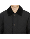 Long Sleeved Quilted Jacket Black - BURBERRY - BALAAN 9