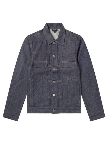 Men's Work Denim Jacket Indigo - A.P.C. - BALAAN 1