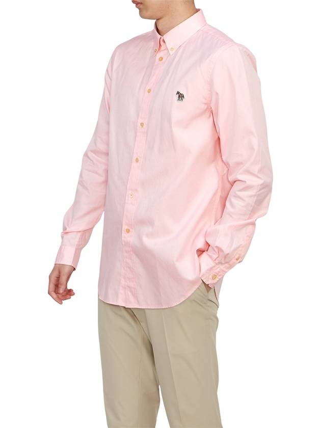 Zebra Patch Long Sleeve Shirt Light Pink - PAUL SMITH - BALAAN 5